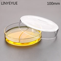 10 pieces/pack 100mm Glass Petri Dish Bacterial Culture Dish Borosilicate Glass Chemistry Laboratory Equipment
