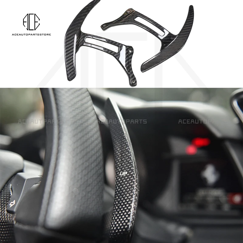 

Carbon Fiber Interior Trim For Ferrari F8 458 488 Shift Paddle Gtb Spider Car Accessories