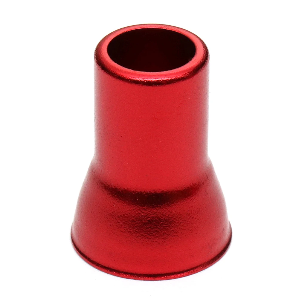 Ensemble de 4 tiges de Valve de pneu de voiture en alliage d\'aluminium rouge, capuchons hexagonaux + couvercles de manchon, capuchon anti-poussière,