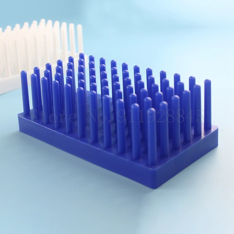 1Pcs Lab 66/102 Kolom Plastic Kolom Type Verdikking Reageerbuis Rack Kan Worden Omgekeerd Socket