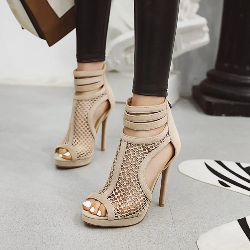 Hot Sale Big Girl Size 33-50 Shoes Women Sandals Sexy Fashion High Heels 12cm Sandals Sapato Feminino Summer Style Shoes YM-171