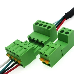 5sets Aerial Butt Welding Type 2EDGKD 5.08mm Spring Plug 5.08 Solder-free Docking Terminal Block Connector 2/3/4/5/6/7/8P