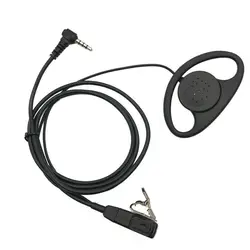 D-Shape Earpiece Headset PTT Hidden MIC For YAESU Vertex VX-1R 5R VX-110 VX-298 FT-50R, FT-60R Radio