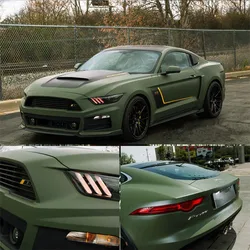 20/30..50x152cm Car Styling Stickers Army Green Matte Flim PVC Vinyl Wrap Car Body Film for Motorcycle Bicycle Auto Accessories