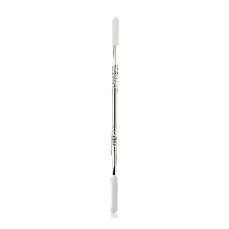 Stainless Steel Mixing Spatula Tool Spatuler Rod Nail Art Makeup Foundation Eyeshadow Stick Color