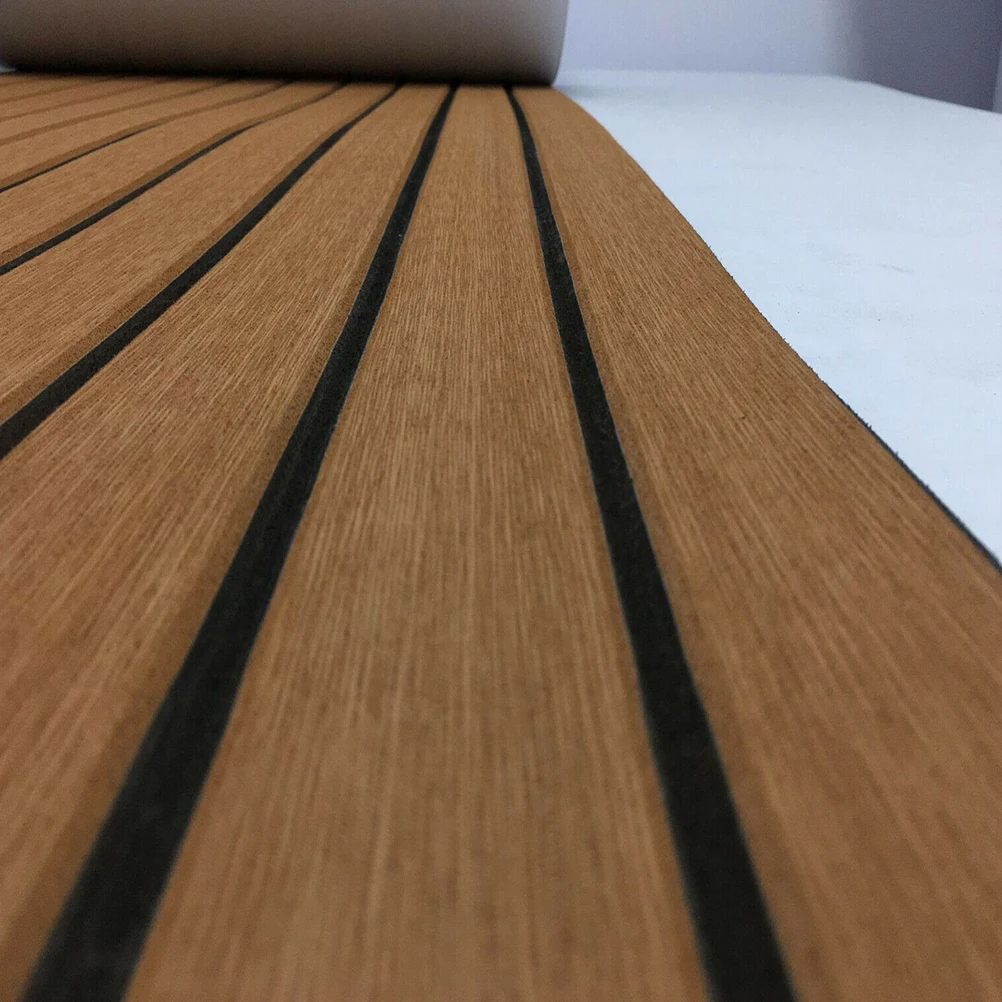 Boat Floor Safety Mat Boat Non-slip Cushion Synthetic Teak Yacht Deck Cushion Decor Boat Ground Cushion for Ship Yacht Deck Boat