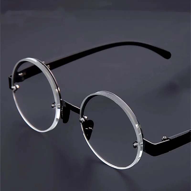 iboode New Retro Round Anti-fatigue Reading Glasses Men Women Tea/Clear Lens Glass Presbyopia Eyeglasses Diopter +1.0 To +4.0