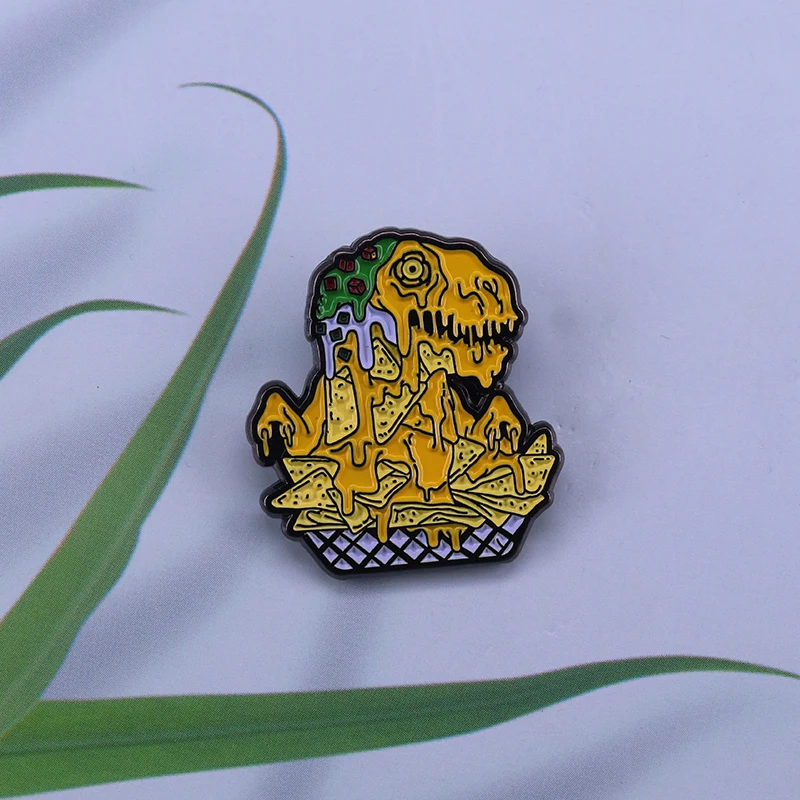 Feast Beasts Nachosaurus T-Rex Enamel Pin-the Crustaceous Period is beginning!