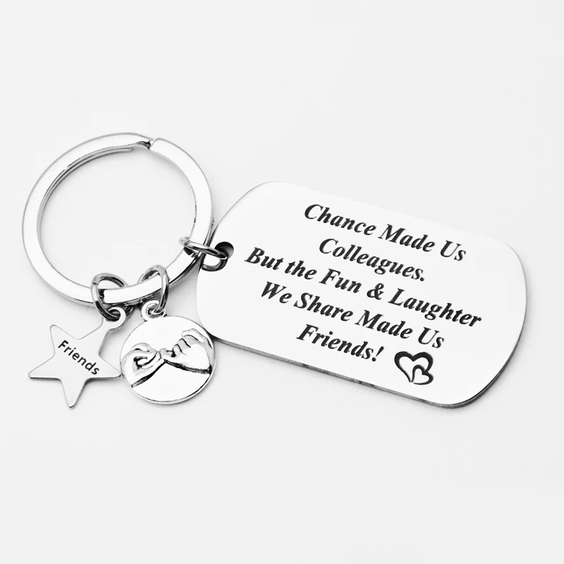 Coworker Leaving Gifts for Colleague Friend  Goodbye Farewell Gift Going Away Thank You Keychain Retirement for Coworkers
