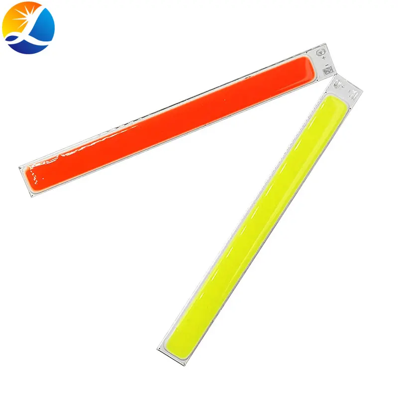 100x10mm COB LED Light Strip 10W 1000LM LED Bar Lights 12V COB Lamp for Car Drone Decor Signal Lighting 10CM 8 Colors LED Bulbs