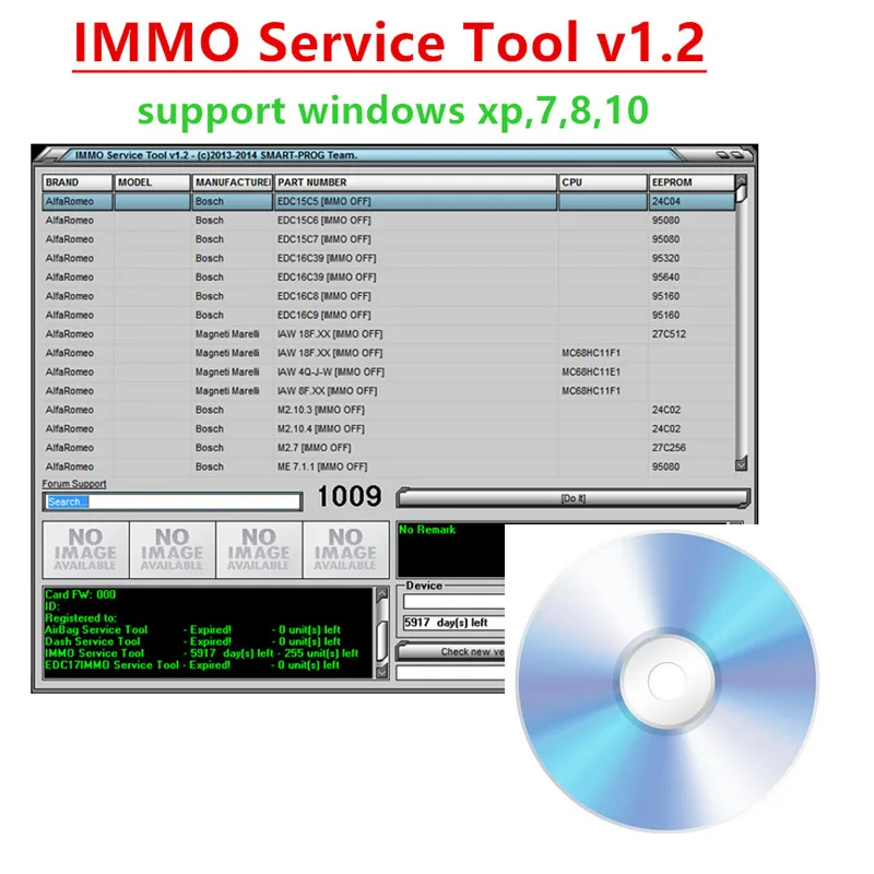 2024 hot selling Edc 17 IMMO SERVICE TOOL V1.2 PIN Code and Immo off Works without Registration