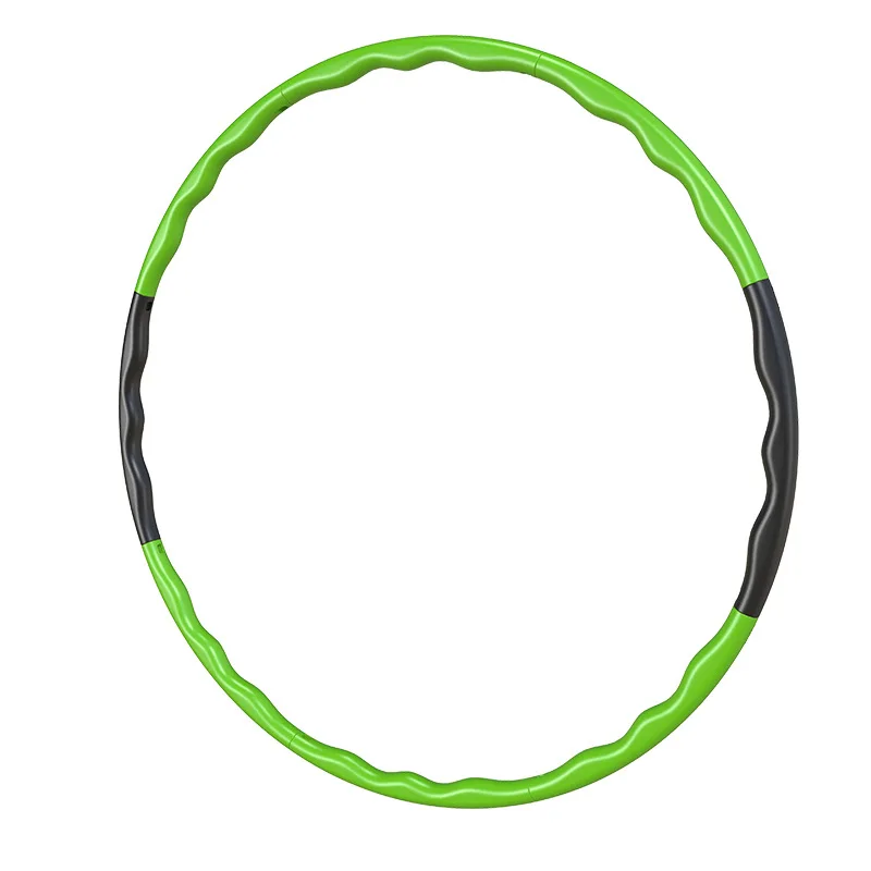 Adults \' Exercise Hoop Portable Exercise Fitness Removable 8 Sections Splicing Hoop Kids Gym Equipment Waist Trainer