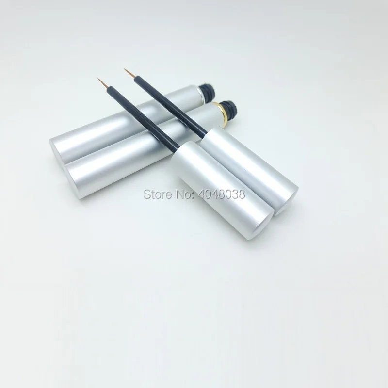 6ml Empty Eyeliner Container Tube Aluminum Silver Blue Black Empty Cosmetic Containers Eyelash Growth Liquid Serum Tube 50pcs