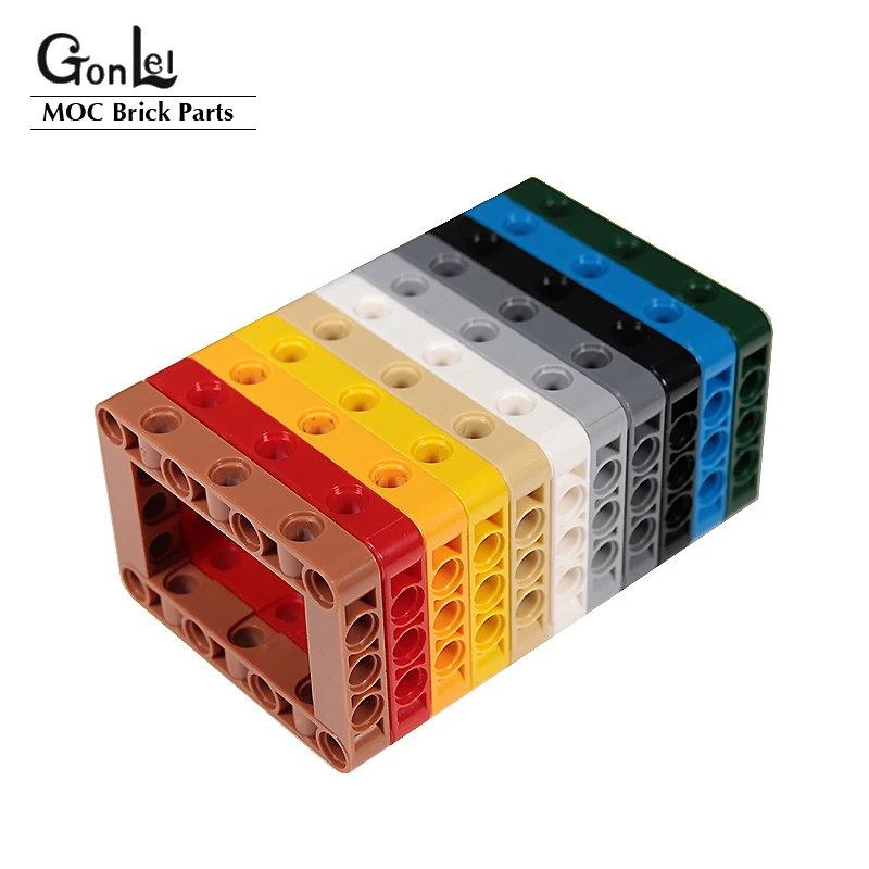 50-100Pcs/lot High-Tech MOC Brick Parts 5x7 Arm ring / Ring Beam Block Brick Toys Compatible with 64179 Parts Particles Toy