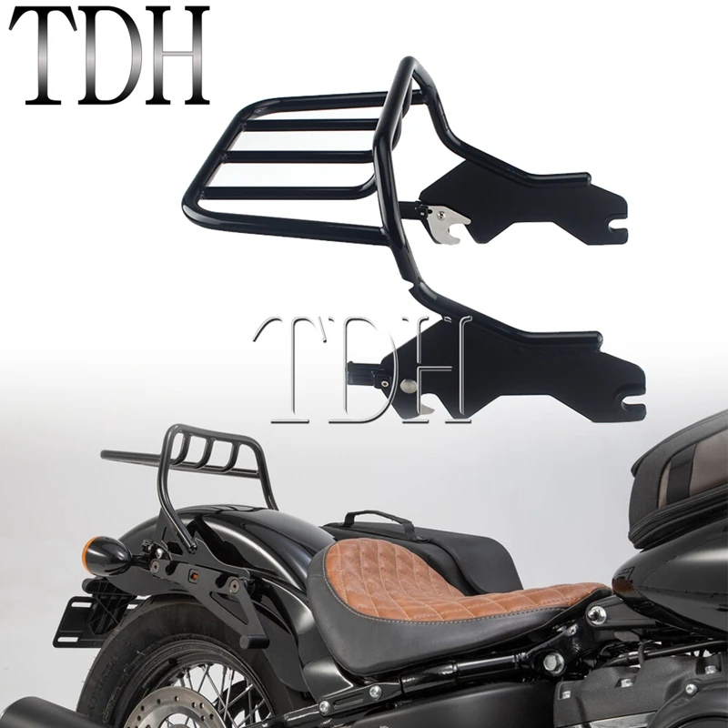 #50300136 Detachable Quick Release Sissy Bar Luggage Rack Rear Carrier Holder Bracket for Harley Softail Low Rider Sport Glide