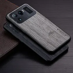 Case for Xiaomi Mi 11 Ultra 5G funda bamboo wood pattern Leather cover Luxury coque for xiaomi mi 11 ultra case Flip Cover