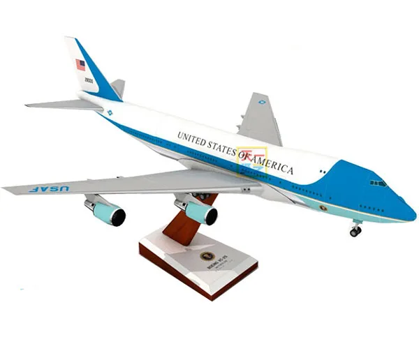 

Air Force One Aircraft 3D Paper Model Boeing 747DIY Puzzle Hand-made Origami Toy Aircraft Model Paper Craft