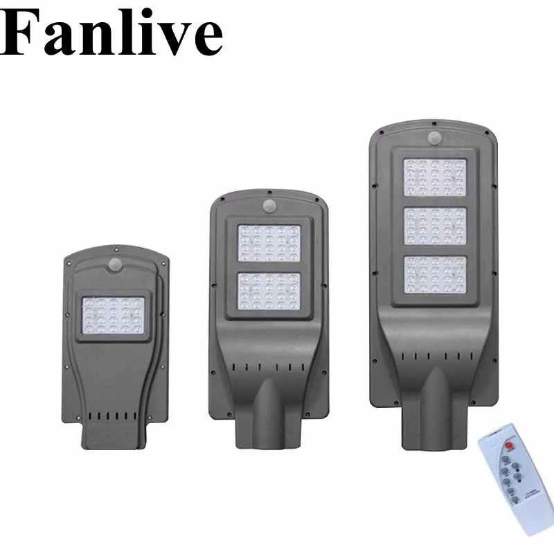 

5PCS 20W 40W 60W LED Garden Decoration Solar Lights Outdoor Integrated Solar Street Light Radar Motion Sensor Remote Control