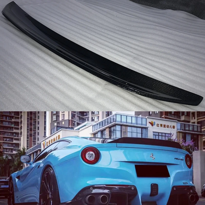 

For F12 Berlinetta 2013 2014 2015 Carbon Fiber Rear Trunk Wing Spoiler DMC Style