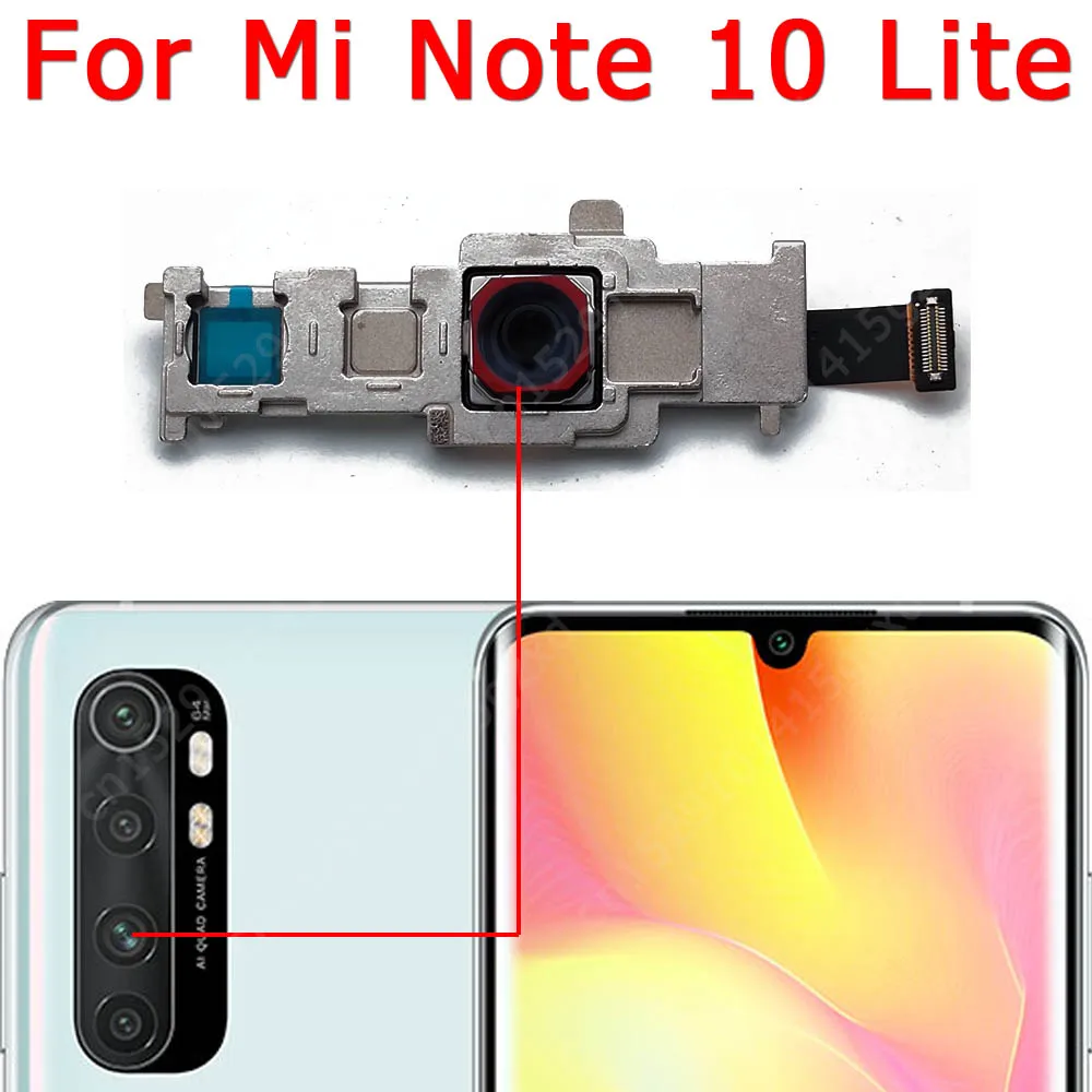 Front Rear View Back Camera For Xiaomi Mi Note 10 Lite Note10 Main