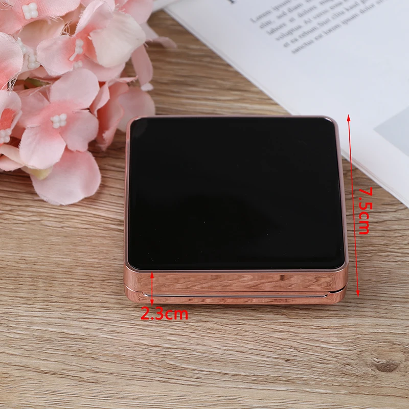 1PC Empty Air Cushion Puff Box Powder Sponge Mirror Portable Cosmetic Makeup Case Container for BB Cream Foundation DIY Box