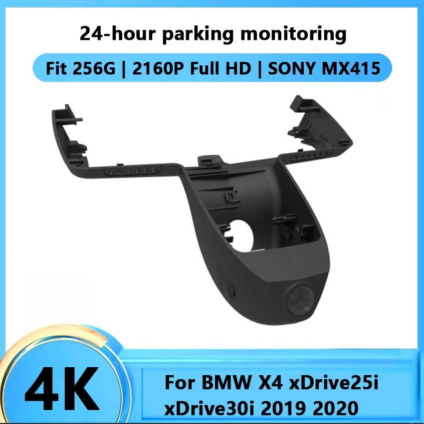 4K Car Wifi DVR Driving Video Recorder Car Front Dash Camera Cam For BMW X4 xDrive25i xDrive30i 2019 2020 APP Control Function