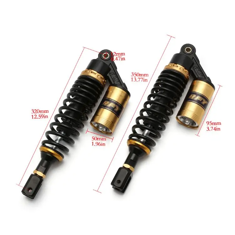 320mm Rear Motorcycle Shock Absorbers Suspension Eye to Clevis Universal for Kawasaki Honda Yamaha Suzuki