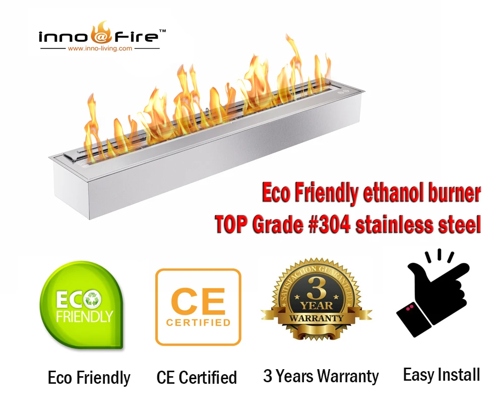 

Inno living fire 62 inch burner bioethanol manual gel fuel fireplace insert