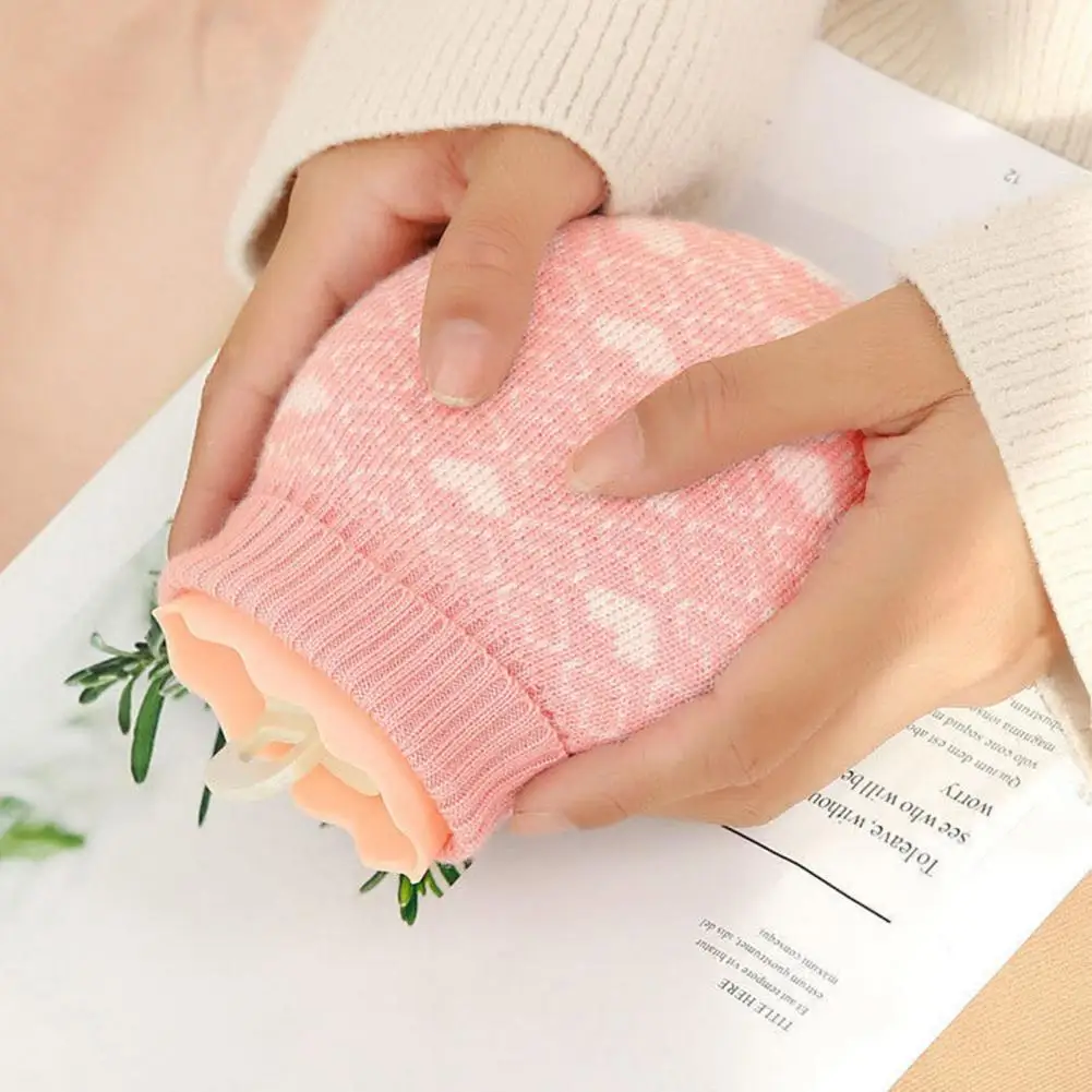 Hot Water Bag Water Injection Silicone Hot Water Bag Portable Hand Warmer Bag