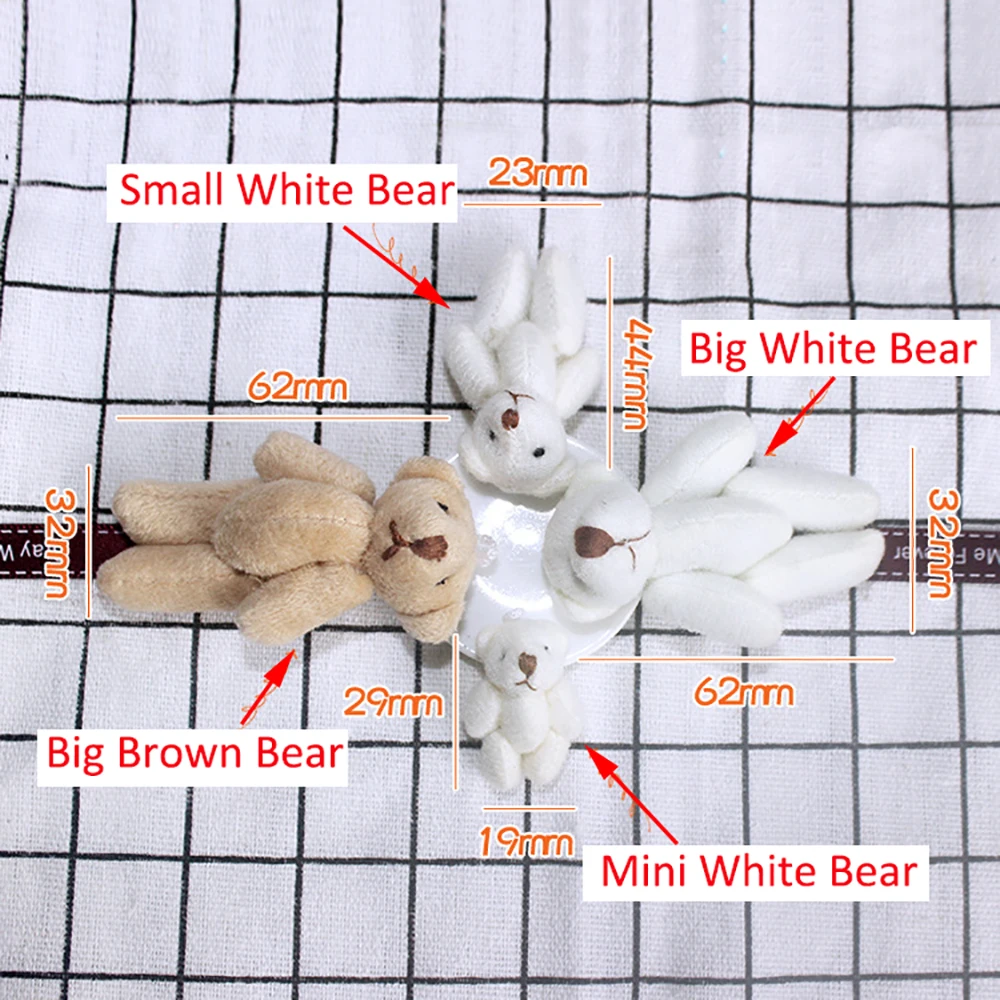 1Pcs 1/12 Dollhouse Miniature Accessories Mini Bear Simulation Animal Model Toy for Doll Home Decoration