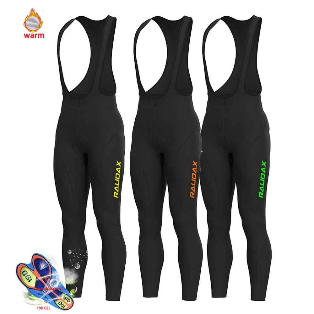

Raudax Cycling Pants 2025 Team Winter Fleece Cycling Clothing MTB Cycling Bib Pants Ropa Ciclismo Triathlon Pants Fleece Shorts