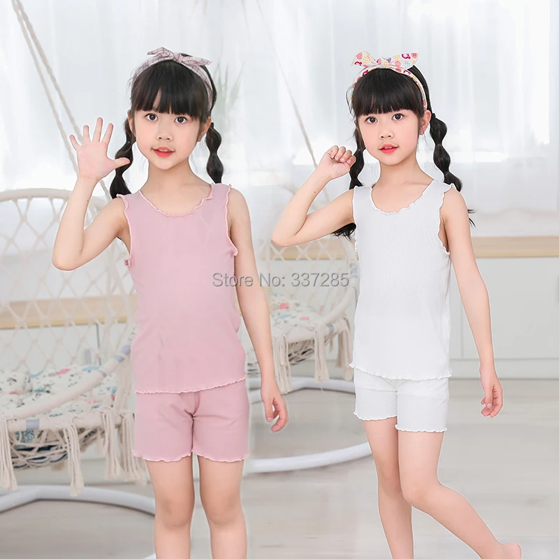 Summer Girls Pajamas set Cotton baby Kids  Pyjamas lovely princess Sleepwear Child 3-15Y spring Pijama Night Wear Clothing Suits image 6