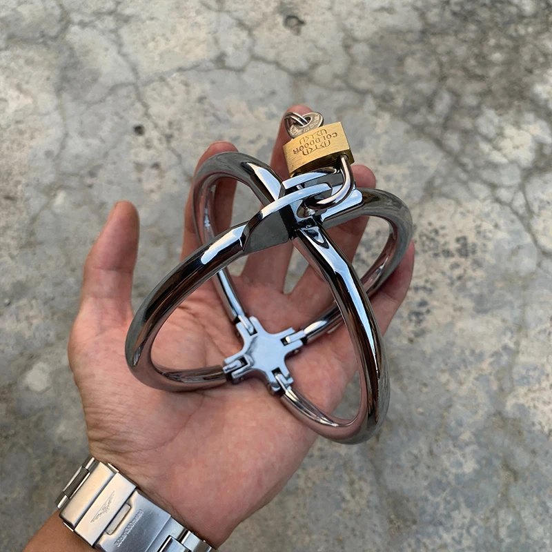 Metal Cross Handcuffs Adult Products Sex Toys For Couple Flirting Men And Women Slave Bondage Adult Games Fetish BDSM