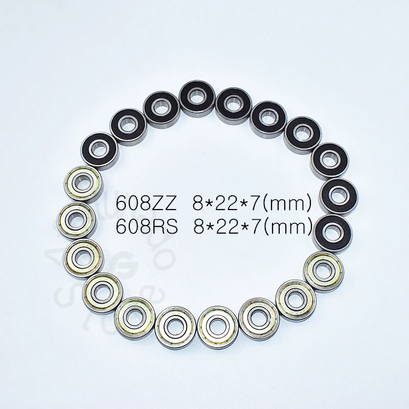 

Carbon steel 608 608zz 608rs 8*22*7(mm) 10pieces bearing bearings metal Sealed Bearing Economical practical