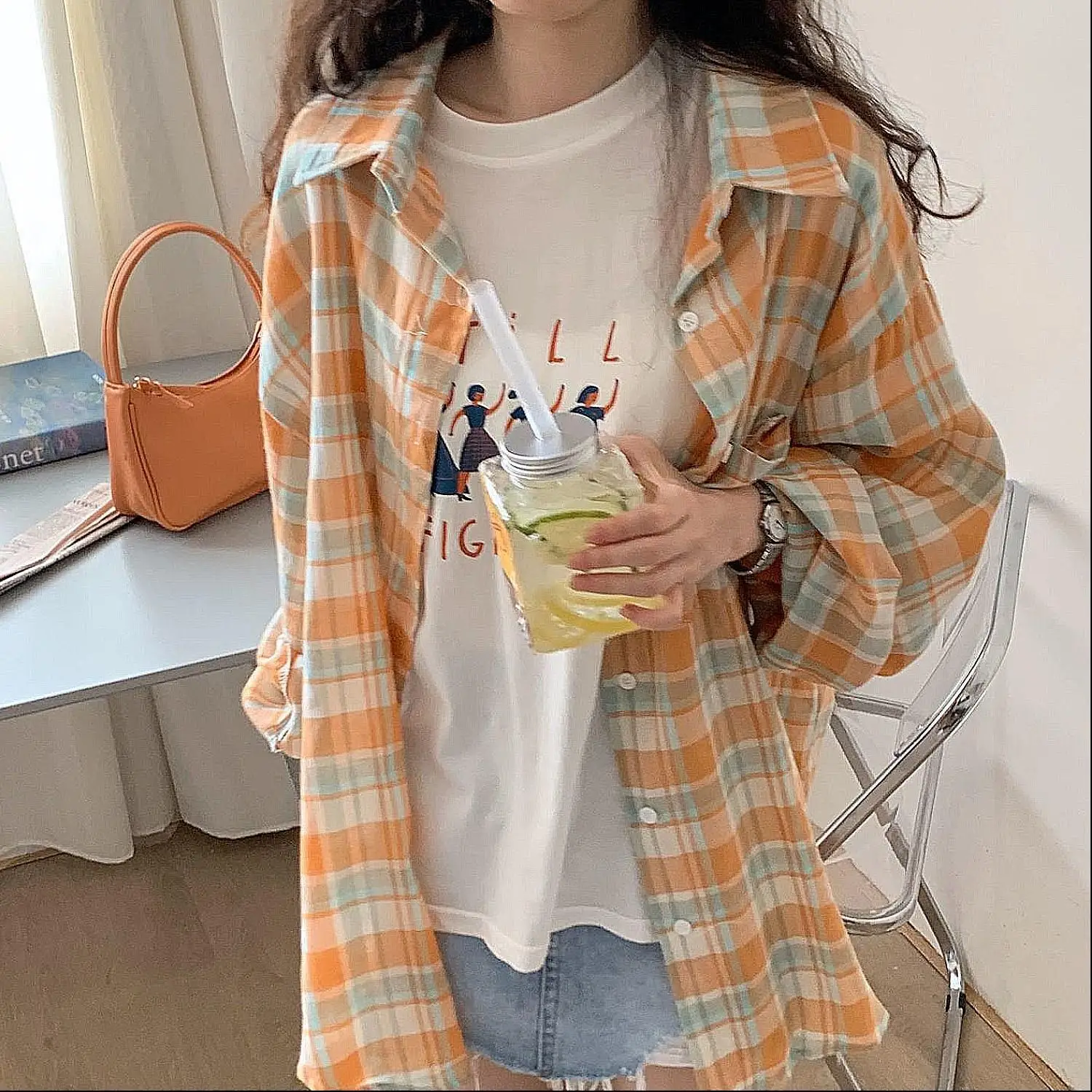 Long Sleeve Shirts Women Stylish S-3XL Retro Causal Sweet Preppy Straight Single Breasted Fall Blusas Chic Tender Streetwear