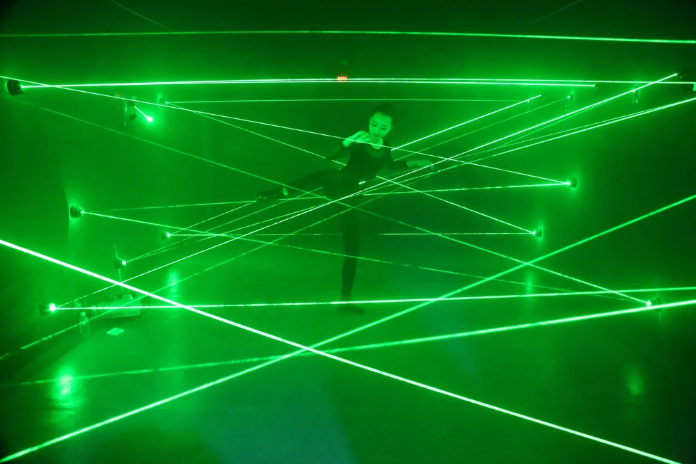 Imagem -05 - Extensão a Laser para a Sala de Fuga Jogo de Aventura Adereço Labirinto Câmera de Segredos Intada e Jogo de Riscos Jogo a Laser Verde