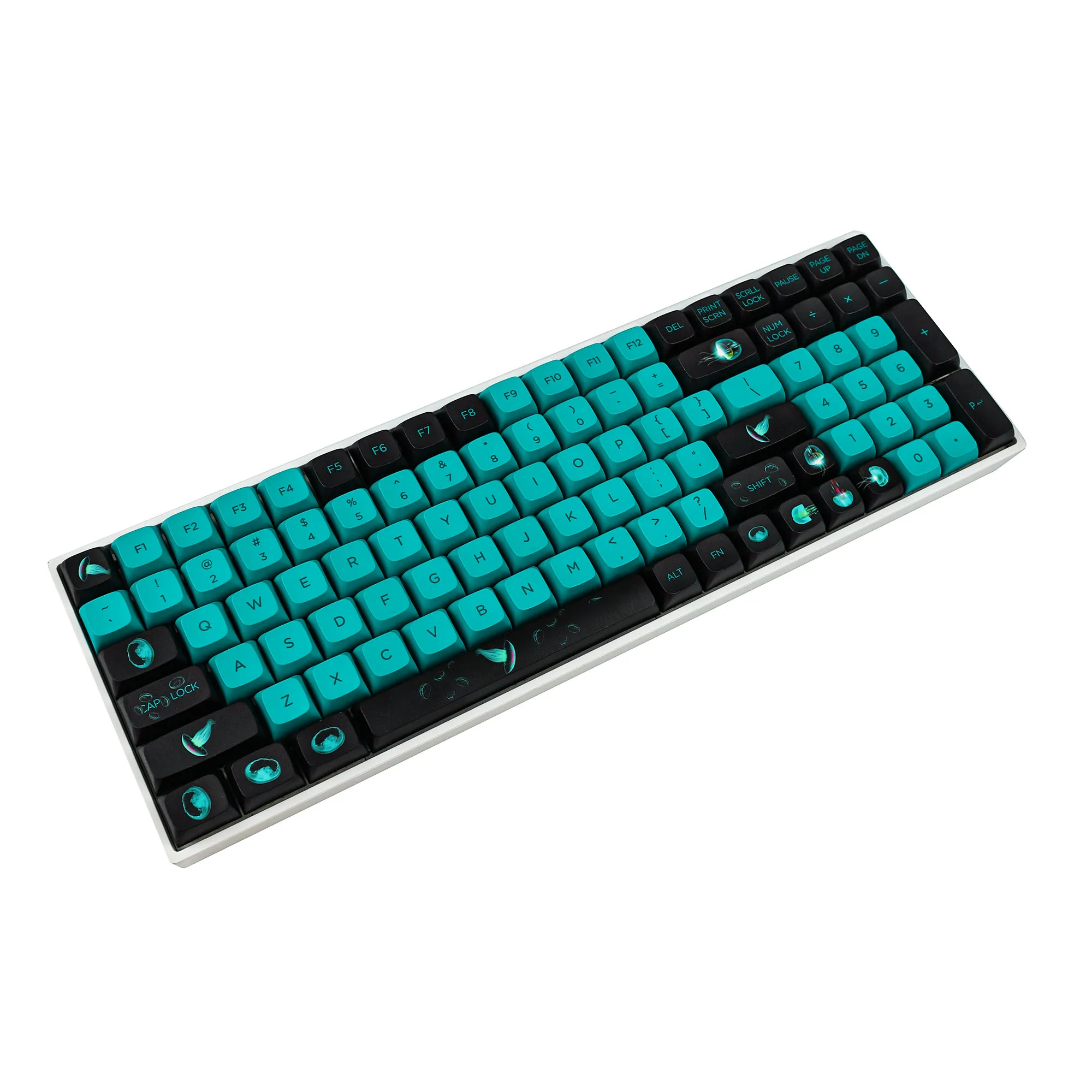 Jellyfish PBT Keycaps 141 key ZDA Similar to XDA Keycap Dye Sub For Cherry MX Keyboard 104 87 GK61 96 84 GK64 68 Key caps