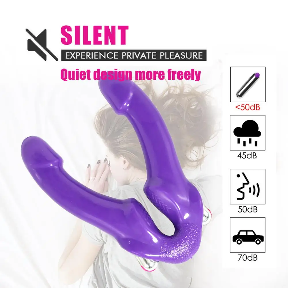 สอดใส่คู่ Strapon Dildo Vibrator สำหรับคู่เร้าอารมณ์ Intimate สินค้า10 Speed Anal Vibrator เซ็กซ์ทอยสำหรับสตรี