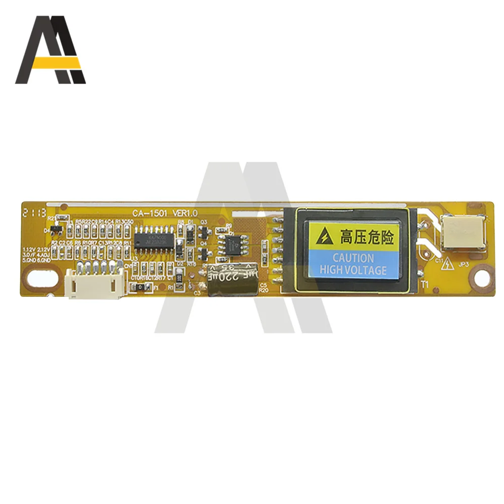 10-25V Wide Voltage LCD Monitor Single Lamp Connector High-Tension Bar Inverter for 15-22 inch LCD Screen Replacement/Repair