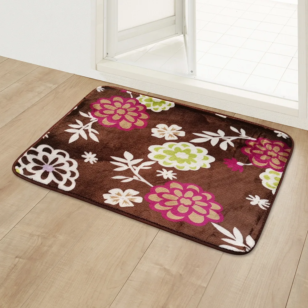 Kitchen Rug Entrance DoorRug Home Bedroom Hallway Floor Rug Living Room Long Carpet Coral Fleece Bathroom Anti-Slip Rug