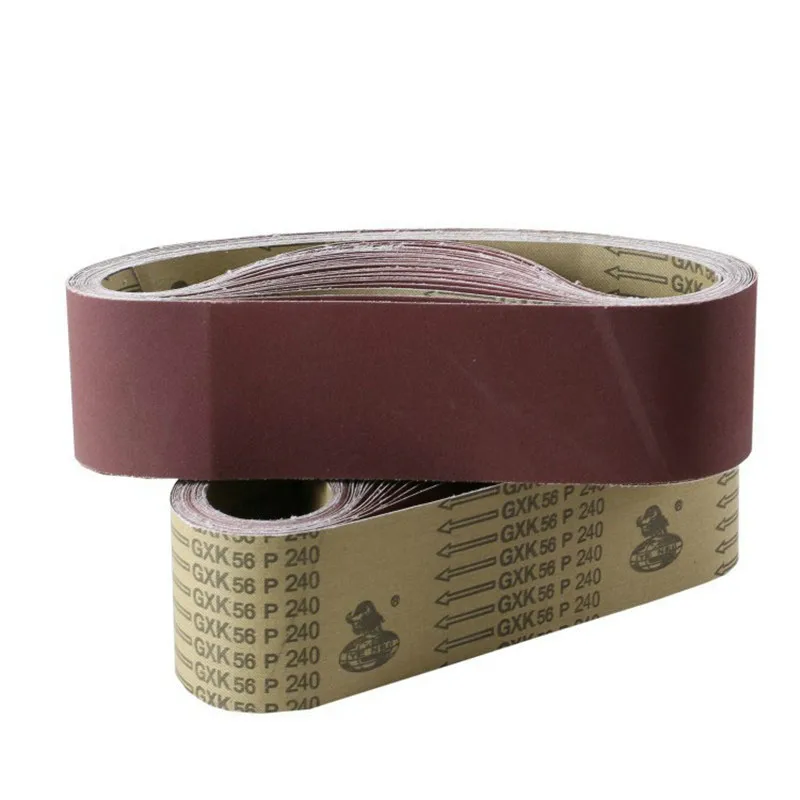 80 Grit Sanding Belts, 10 Pack - 21x3 Inch Aluminum Oxide Abrasive Belts For Belt Sanders, Wood & Metal