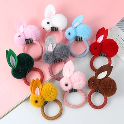 Cute rabbit hair ring Headband female rubber band elastic hair bands girl Korean headwear children hair Accessories ornaments