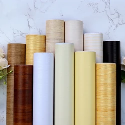 3D Imitation Wood Grain Wallpaper Solid Color Self-adhesive Pvc Wall Stickers Living Room Bedroom Furniture Decoration Paper