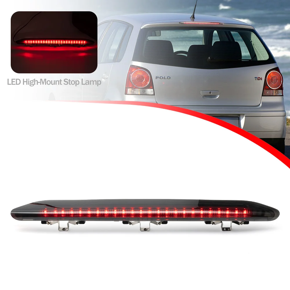 

1X LED 3rd Brake Light High Mount Lamp For VW Polo MK IV 9N/9N3 Hatchback 2002-2009 Third Rear Stop Lamp Tail Warning Lights