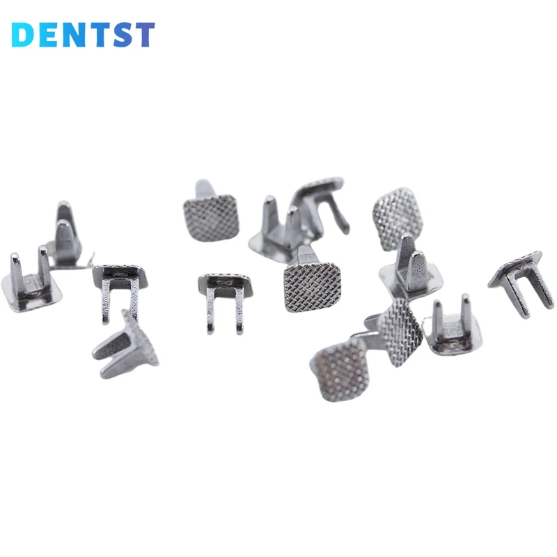 Dentst 10pcs Dental Orthodontic Tongue Tamer Lingual spikes Bondable Hinge Tongue Habit Bite Turbos Correction Button Bracket