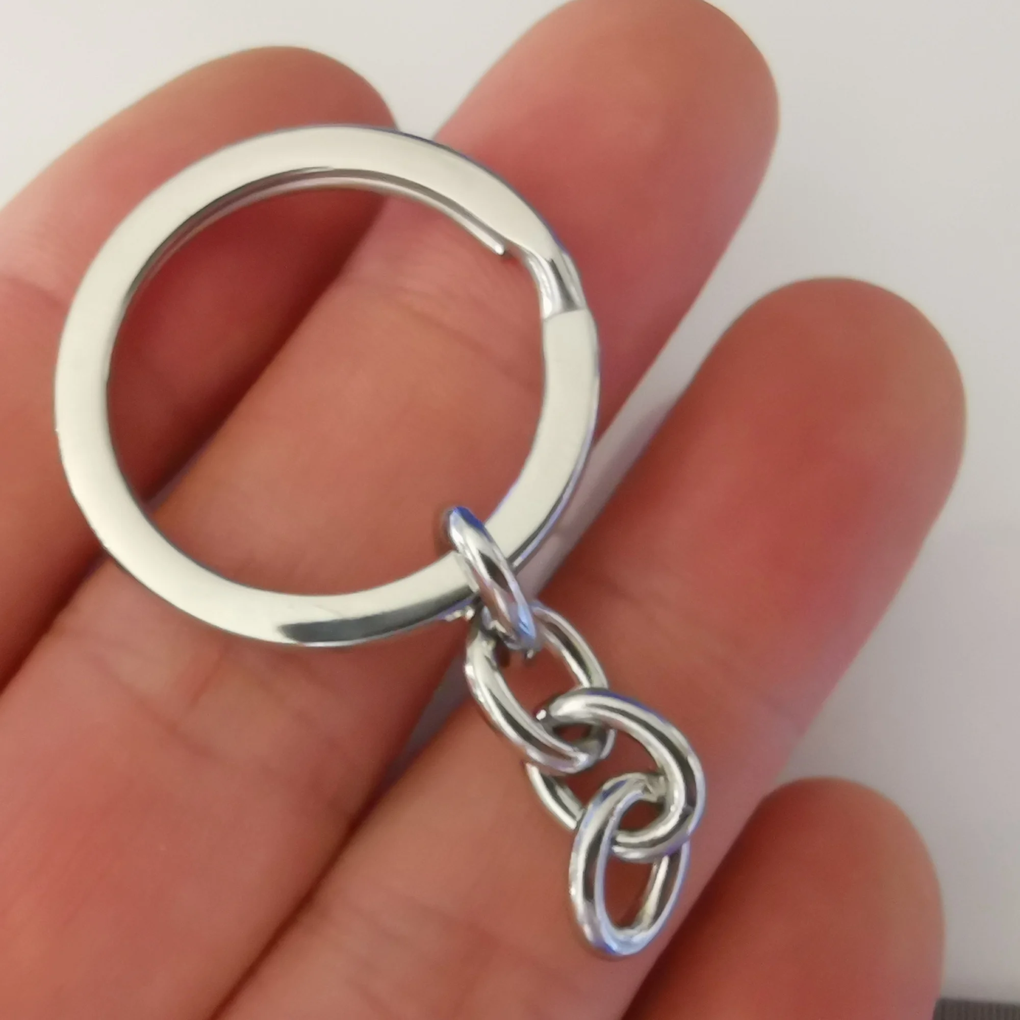 5pcs lot Fashion stainless steel key chain keyring good quality for mens women jewelry  accessories