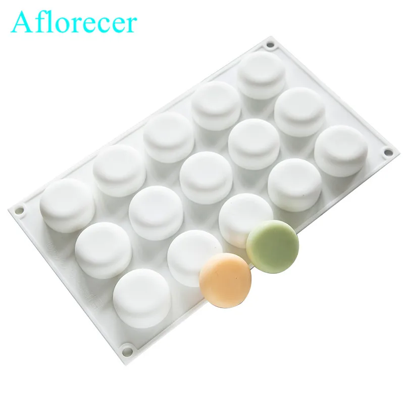 Round Food Grade Silicone Mold Hand-made Soap Silicone Mold High Temperature Resistant Easy Release soap Making Supplies