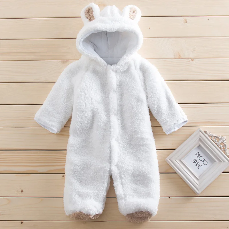 2019 spring Clothes newborn baby cotton thick hooded baby boy warm in autumn and winter clothes animal style Totoro romper