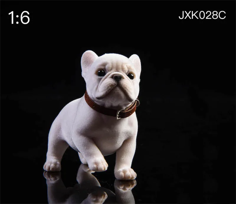 1/6 Quy Mô Pháp Bulldog Chó Thú Dễ Thương Hình Con Vật Đồ Chơi Mô Hình Đảng Nhà Trang Trí Xe Hơi Phụ Kiện