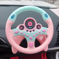 Jouet de volant électronique éducatifs pour enfants, avec lumière, simulation de son de conduite, musique drôle